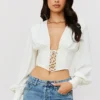 Mirabelle White Lace Up Corset Mirabelle White Lace Up Corset