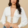 Mirabelle White Lace Up Corset Mirabelle White Lace Up Corset