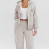 Mirage Cloud Cotton Fleece-Back Zip Through Hoodie Mirage Cloud Cotton Fleece-Back Zip Through Hoodie