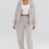 Mirage Cloud Cotton Fleece-Back Zip Through Hoodie Mirage Cloud Cotton Fleece-Back Zip Through Hoodie