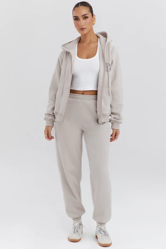Mirage Cloud Cotton Fleece-Back Zip Through Hoodie Mirage Cloud Cotton Fleece-Back Zip Through Hoodie