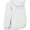Mirage Light Grey Marl Cotton Fleece-Back Zip Through Hoodie Mirage Light Grey Marl Cotton Fleece-Back Zip Through Hoodie