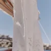 Mirea White Cotton Broderie Anglaise Wide Leg Trousers Mirea White Cotton Broderie Anglaise Wide Leg Trousers