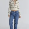 Mistle-Bow All Over Print Wool Cardigan Mistle-Bow All Over Print Wool Cardigan