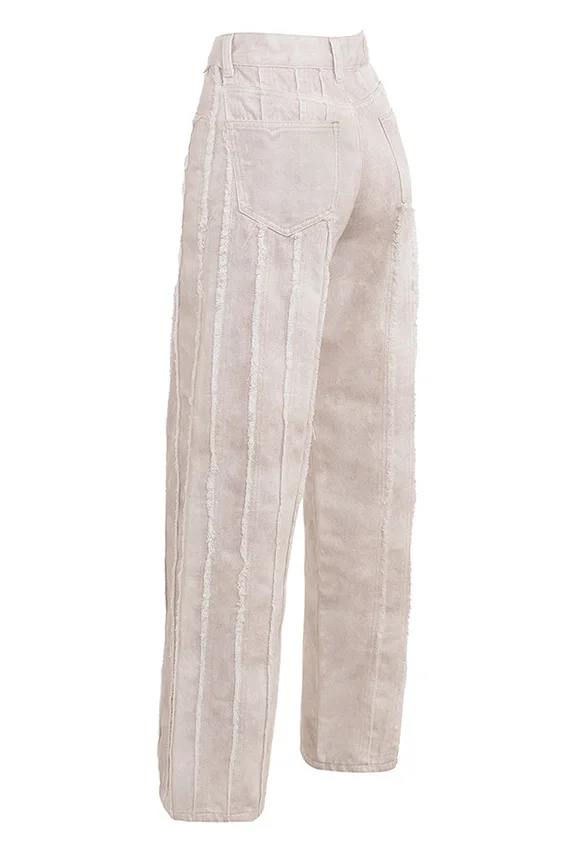 Mistress Rocks Cream Dusty Print Frayed Jeans – SALE Mistress Rocks Cream Dusty Print Frayed Jeans – SALE