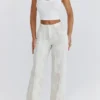 Mistress Rocks Cream Dusty Print Frayed Jeans – SALE Mistress Rocks Cream Dusty Print Frayed Jeans – SALE