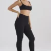 Mitzi Black Ribbed Knit Leggings Mitzi Black Ribbed Knit Leggings