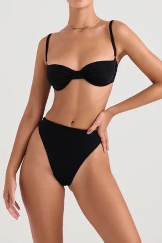 Monaco Black Underwired Bikini Top