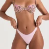 Monaco Olive Floral Underwired Bikini Top