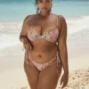 Monaco Olive Floral Underwired Bikini Top