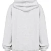 Muse Light Grey Marl Cotton Fleece-Back Hoodie Muse Light Grey Marl Cotton Fleece-Back Hoodie