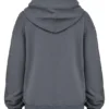 Muse Slate Cotton Fleece-Back Hoodie Muse Slate Cotton Fleece-Back Hoodie