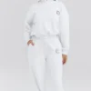 Muse White Cotton Fleece-Back Hoodie Muse White Cotton Fleece-Back Hoodie