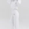 Muse White Cotton Fleece-Back Hoodie Muse White Cotton Fleece-Back Hoodie