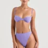 Mykonos Violet High Waist Bikini Bottom Mykonos Violet High Waist Bikini Bottom