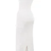 Myla White Knit Maxi Dress