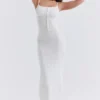 Myla White Knit Maxi Dress