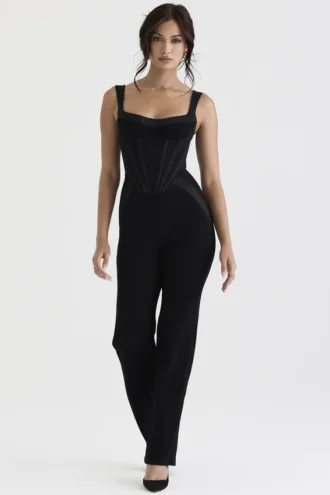 Mylene Black Corset Jumpsuit Mylene Black Corset Jumpsuit