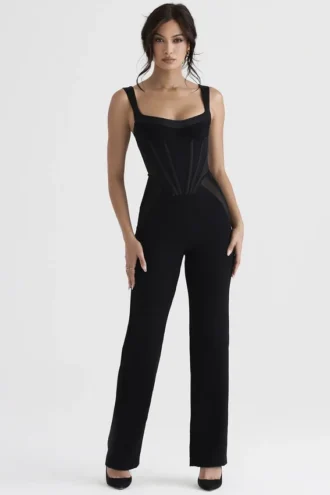 Mylene Black Corset Jumpsuit Mylene Black Corset Jumpsuit
