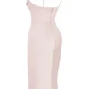 Myrna Crystal Satin Corset Midi Dress Myrna Crystal Satin Corset Midi Dress