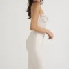 Myrna Crystal Satin Corset Midi Dress Myrna Crystal Satin Corset Midi Dress