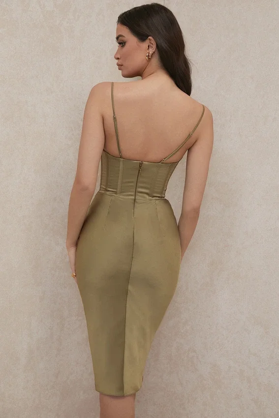 Myrna Olive Corset Slip Dress Myrna Olive Corset Slip Dress