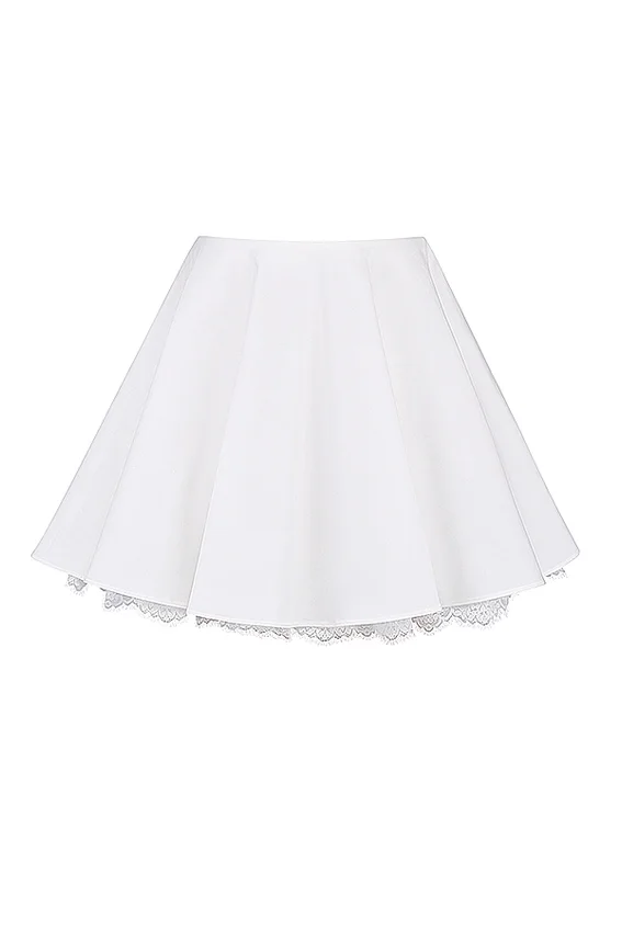 Nahla White Bow Mini Skirt Nahla White Bow Mini Skirt