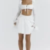 Nahla White Bow Mini Skirt Nahla White Bow Mini Skirt