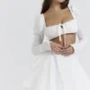 Nahla White Bow Mini Skirt Nahla White Bow Mini Skirt