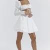 Nahla White Bow Mini Skirt Nahla White Bow Mini Skirt