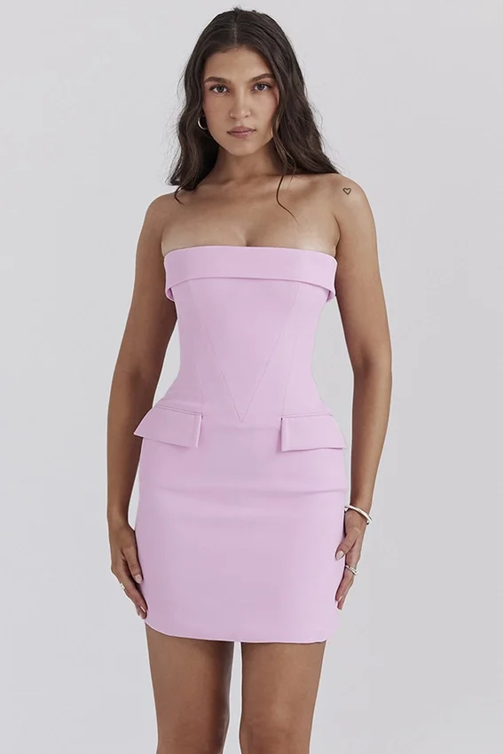 Naia Cotton Candy Strapless Mini Dress Naia Cotton Candy Strapless Mini Dress