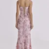 Naima Pink Hand Beaded Embellished Corset Maxi Dress – Limited Edition Naima Pink Hand Beaded Embellished Corset Maxi Dress – Limited Edition