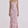 Naima Pink Hand Beaded Embellished Corset Maxi Dress – Limited Edition Naima Pink Hand Beaded Embellished Corset Maxi Dress – Limited Edition