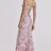 Naima Pink Hand Beaded Embellished Corset Maxi Dress – Limited Edition Naima Pink Hand Beaded Embellished Corset Maxi Dress – Limited Edition