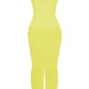 Nalini Acid Lime Corset Maxi Dress Nalini Acid Lime Corset Maxi Dress