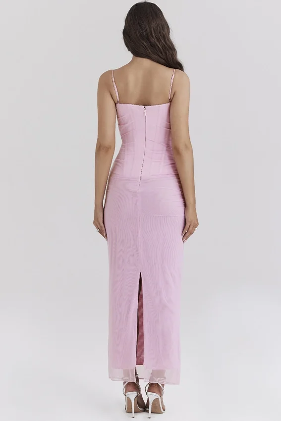 Nalini Cotton Candy Corset Maxi Dress Nalini Cotton Candy Corset Maxi Dress