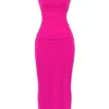 Nalini Fuchsia Stretch Mesh Maxi Dress Nalini Fuchsia Stretch Mesh Maxi Dress