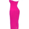 Nalini Fuchsia Stretch Mesh Maxi Dress Nalini Fuchsia Stretch Mesh Maxi Dress
