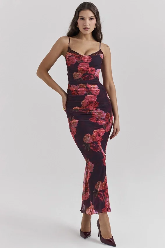 Nalini Romantic Floral Maxi Dress Nalini Romantic Floral Maxi Dress