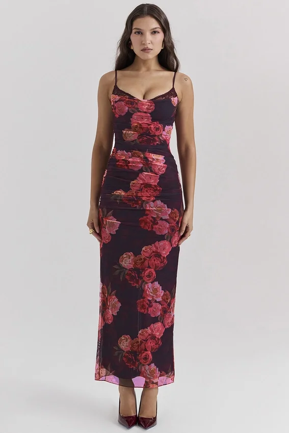 Nalini Romantic Floral Maxi Dress Nalini Romantic Floral Maxi Dress