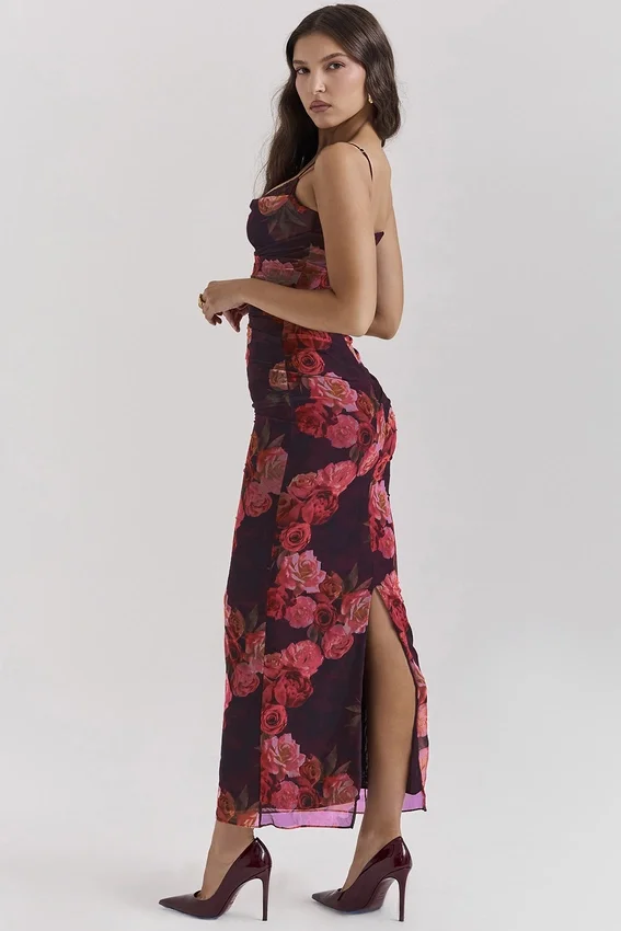 Nalini Romantic Floral Maxi Dress Nalini Romantic Floral Maxi Dress