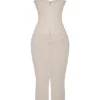 Nalini Sand Stretch Mesh Maxi Dress Nalini Sand Stretch Mesh Maxi Dress