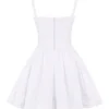 Natassia White Cotton Mini Dress Natassia White Cotton Mini Dress