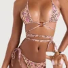 Naxos Blossom Reversible Halter Bikini Top