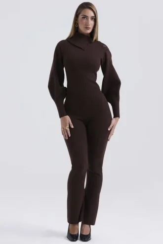 Nereida Chocolate Cashmere Blend Trousers Nereida Chocolate Cashmere Blend Trousers