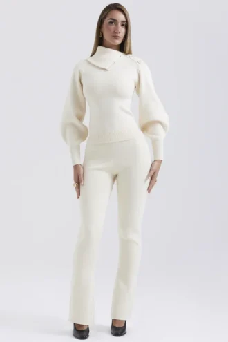 Nereida Cream Cashmere Blend Trousers Nereida Cream Cashmere Blend Trousers
