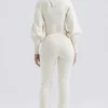 Nereida Cream Cashmere Blend Trousers