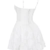 Nerissa White Jacquard Corset Mini Dress