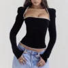 Noa Black Velvet Corset Noa Black Velvet Corset
