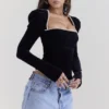 Noa Black Velvet Corset Noa Black Velvet Corset